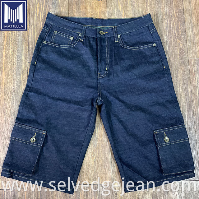 customized indigo 21-22oz selvedge mens heavy denim slim tapered mid waisted no shrinkage jeans